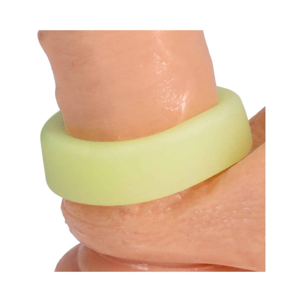 Rock Solid Sila-Flex Glow-in-the-Dark Big O C-Ring Green