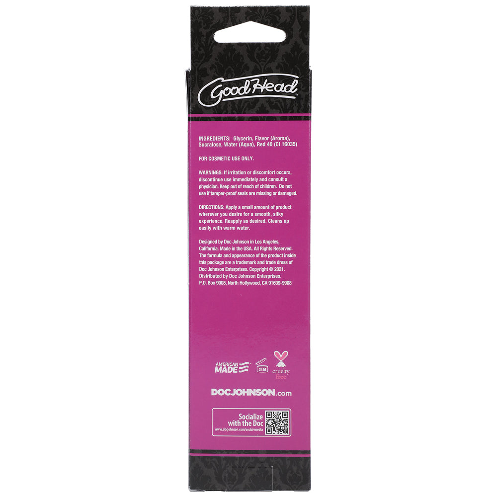 GoodHead Warming Head Oral Delight Gel Watermelon 4 oz.