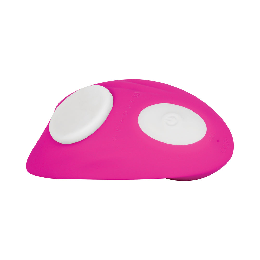 Gender X Under The Radar Rechargeable Remote-Controlled Magnetic Silicone Underwear Vibrator Pink