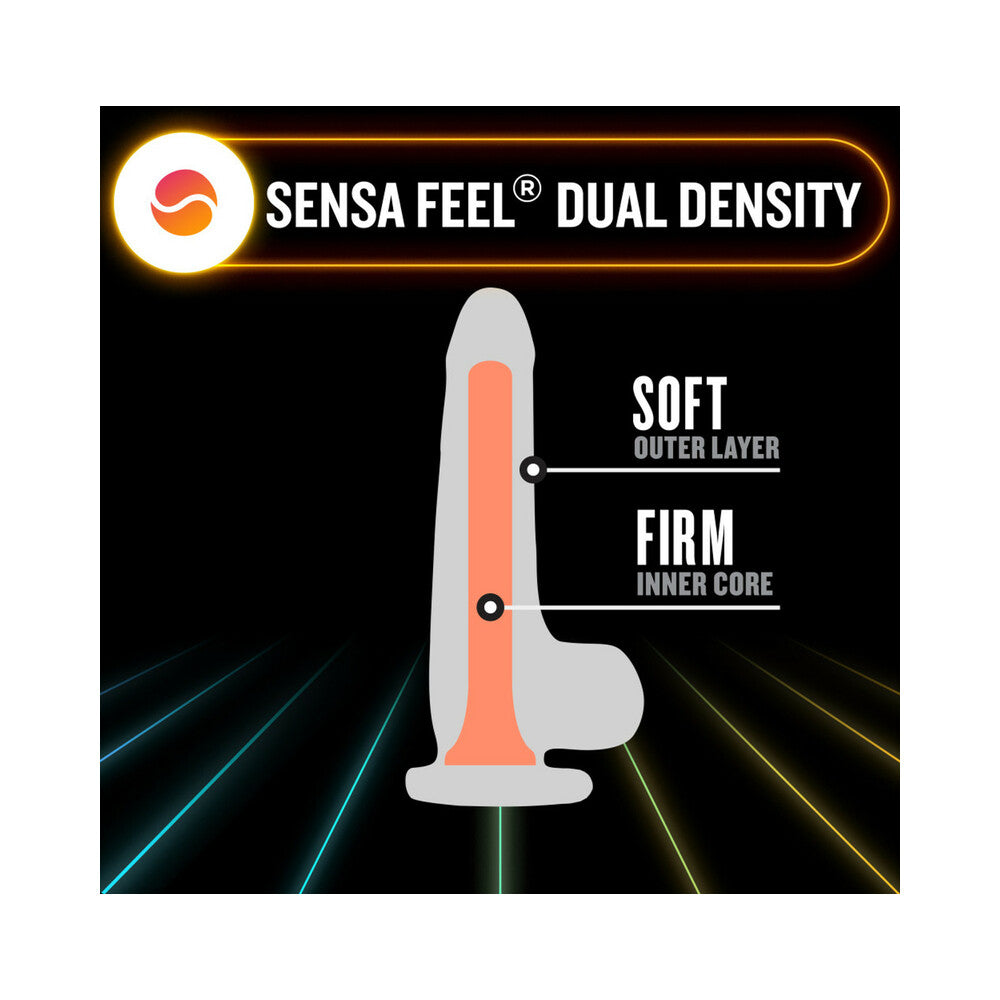 Neo Elite Glow in the Dark Viper 7 in. Dual-Density Dildo Neon Orange