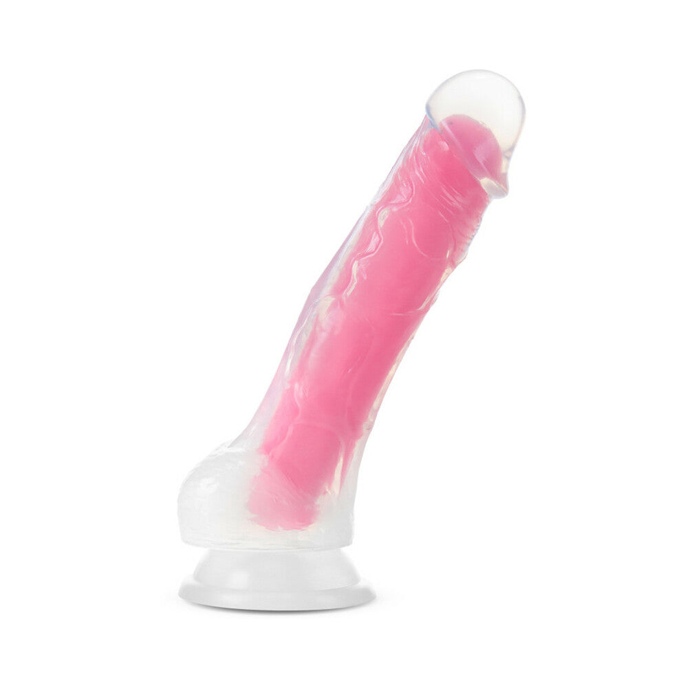 Neo Elite Glow in the Dark Viper 7 in. Dual-Density Dildo Neon Pink