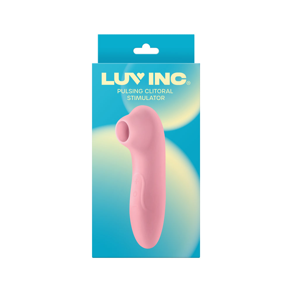 Luv Inc Cs19 Pulsing Clitoral Stimulator Rechargeable Silicone Light Pink