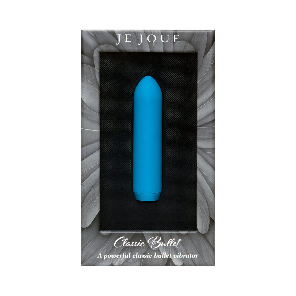 Je Joue Classic Bullet Vibrator Rechargeable Silicone with Finger Sleeve Teal