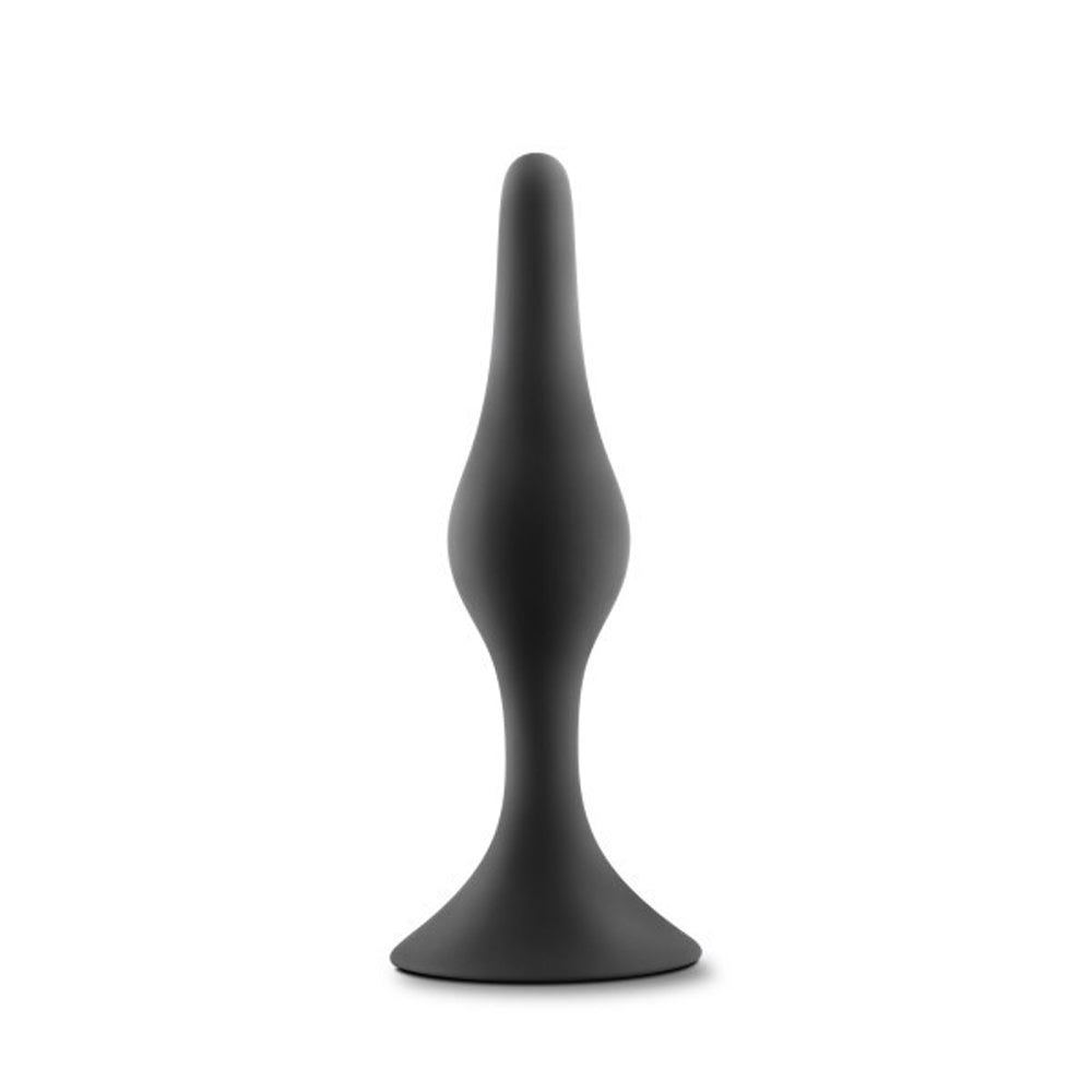 Anal Adventures Platinum Silicone Beginner Plug Small Black