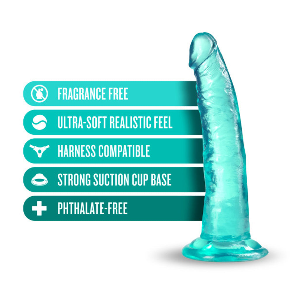 B Yours Plus Lust n' Thrust 7 in. Dildo Teal