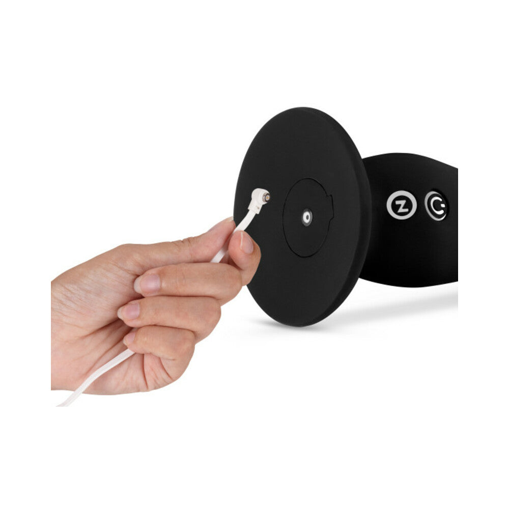 Impressions Amsterdam Rechargeable Silicone 6.5 in. Vibrating Dildo Black