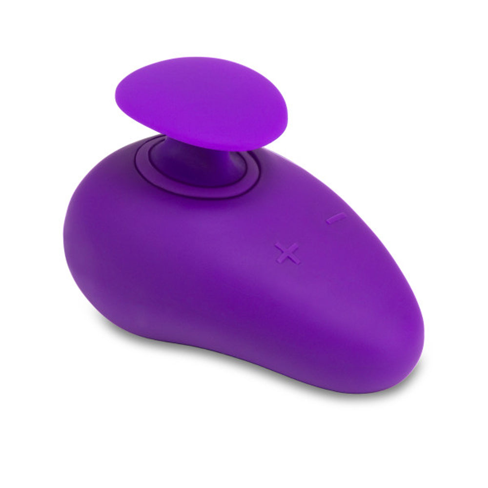 Wellness Palm Sense Rechargeable Silicone Vibrator Purple