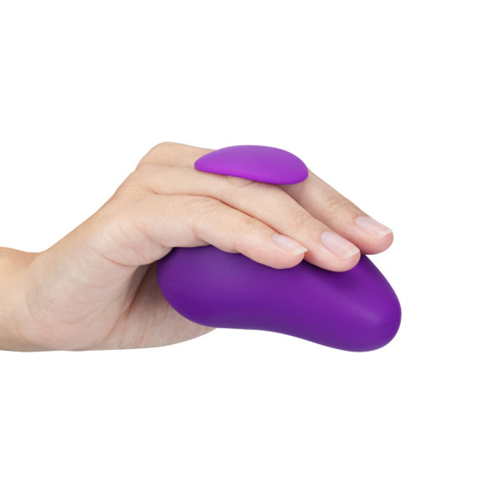 Wellness Palm Sense Rechargeable Silicone Vibrator Purple