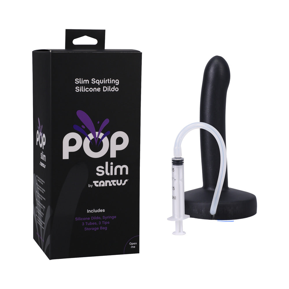 Tantus POP Slim Squirting Dildo Midnight