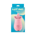 Luv Inc Tv08 Tongue Flickering Vibrator Rechargeable Silicone Clitoral Stimulator Pink