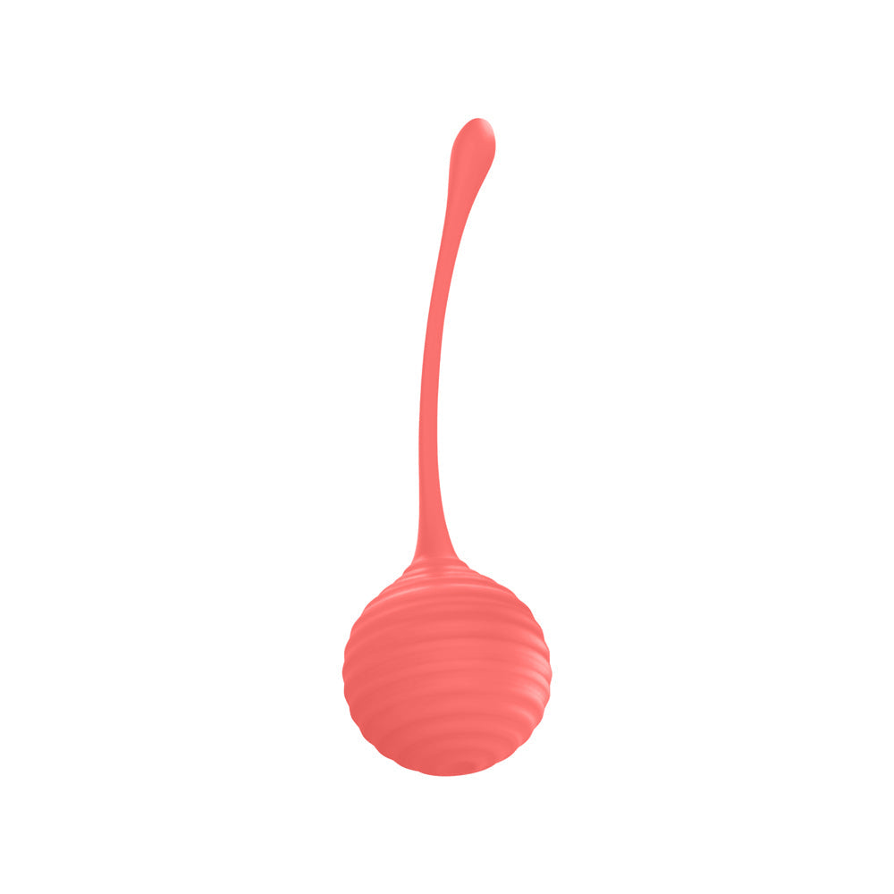 Luv Inc Kg88 Kegel Balls Ribbed Silicone 2-Piece Set Coral