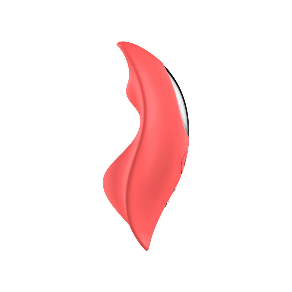 Luv Inc Pv72 Panty Vibe Rechargeable Remote-Controlled Silicone Wearable Vibrator Coral