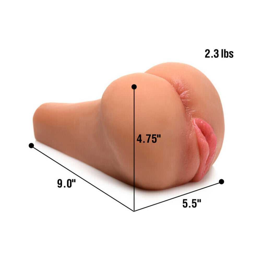 Curve Toys Mistress Juicy Tia Dual Entry Doggy Style Masturbator Medium