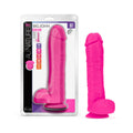Blush Au Naturel Bold Big John 11 in. Posable Dual Density Dildo with Balls & Suction Cup Pink