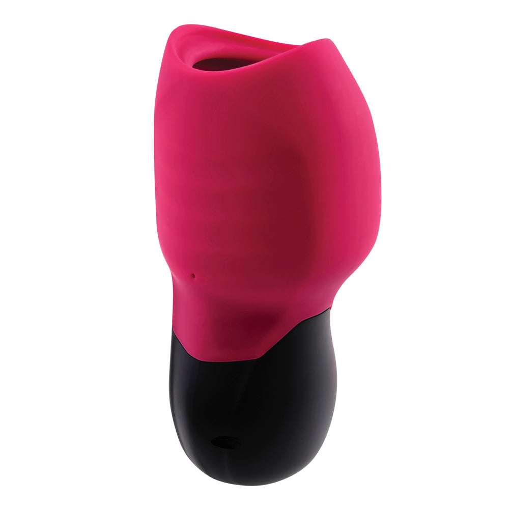 Gender X Body Kisses Rechargeable Vibrating Silicone Suction Massager Red