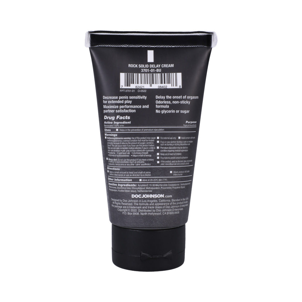 Rock Solid Delay Cream 2 oz. (Bulk)
