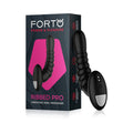 Forto Ribbed Pro Rechargeable Silicone Vibrating Anal Massager Black