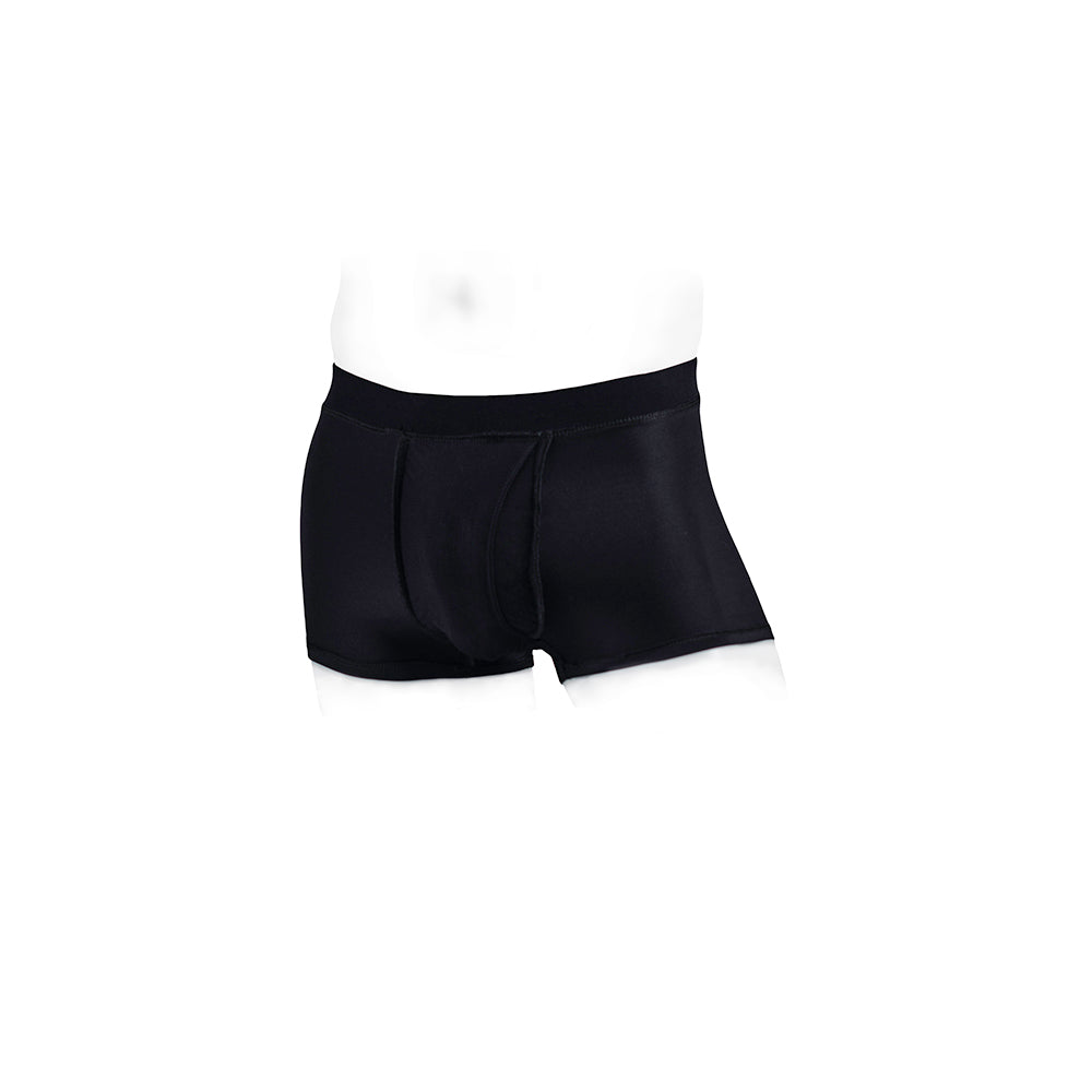 SpareParts Pete Trunks Nylon Packing Underwear Black Size 3XL