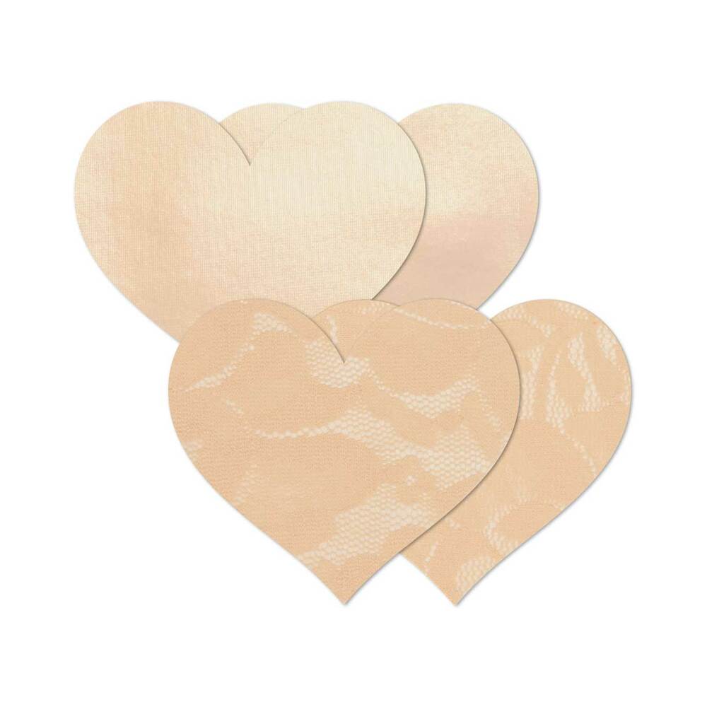 Nippies Basic Creme Hearts Pasties Size B