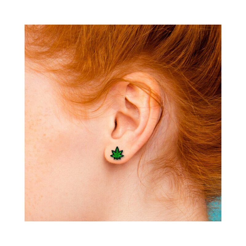 Weed Leaf Earrings