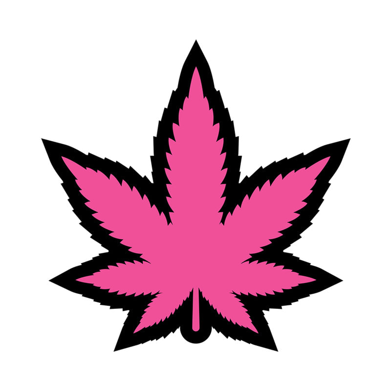Weed Pin Pink Marijuana Leaf