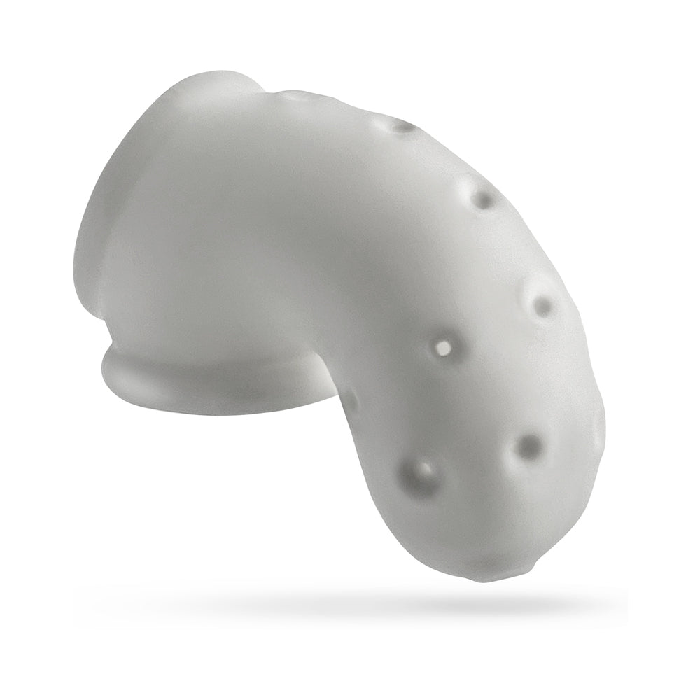 OxBalls Airlock Air-Lite Vented Chastity White Ice