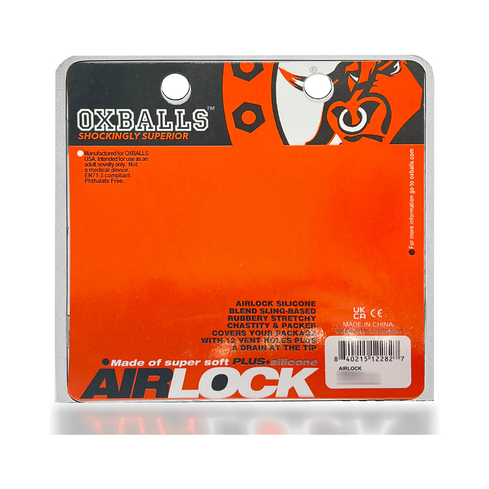 OxBalls Airlock Air-Lite Vented Chastity White Ice