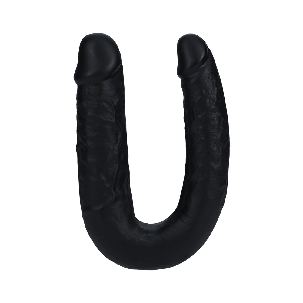 RealRock 7 in. U-Shaped Double Dildo Black