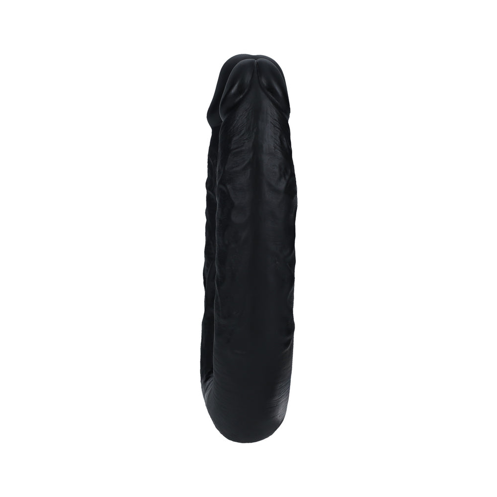 RealRock 7 in. U-Shaped Double Dildo Black