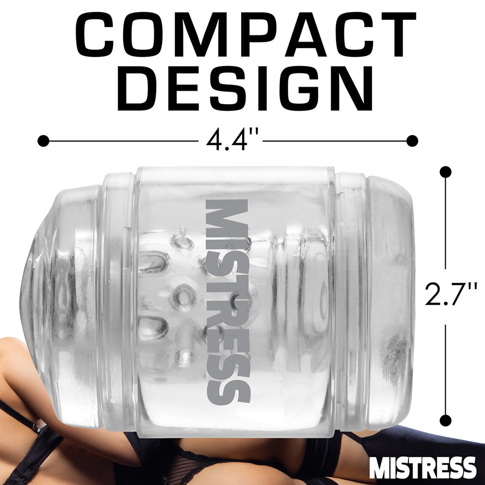 Mistress Double Shot Pussy and Ass Mini Masturbator Clear
