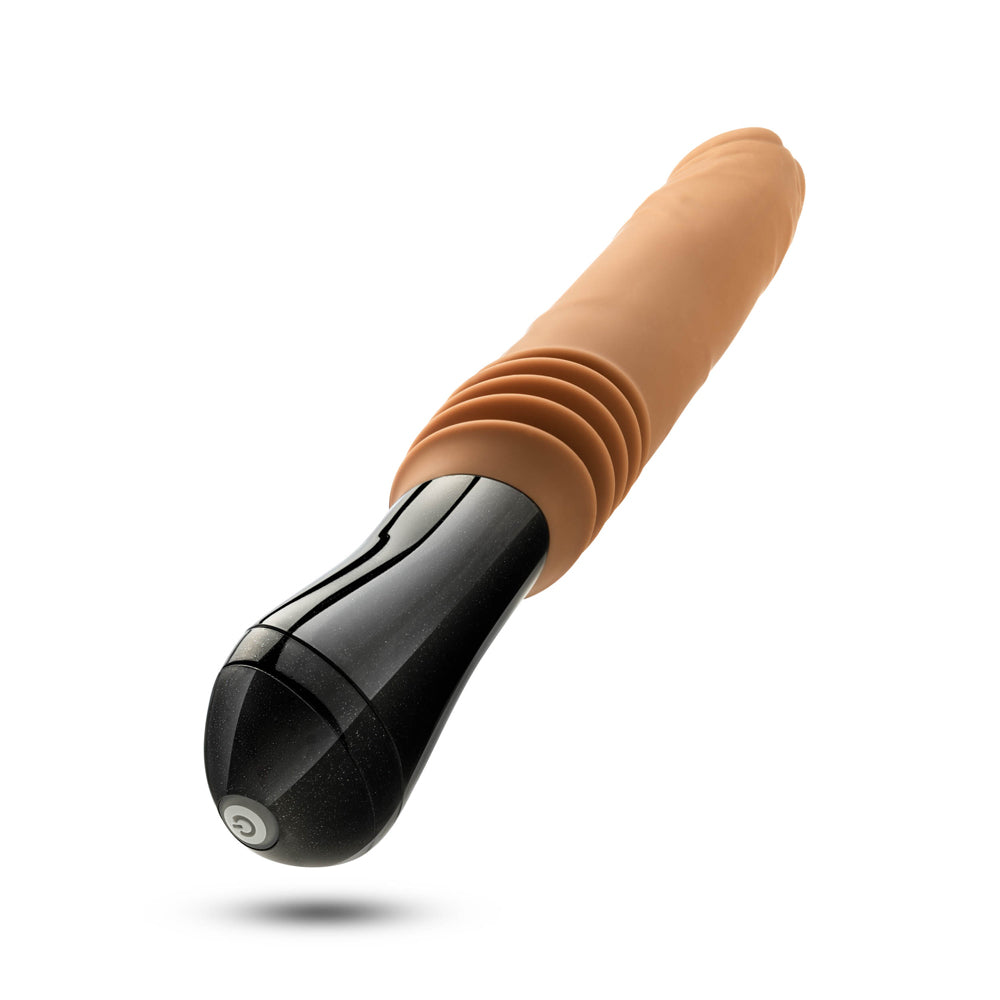 Dr. Skin Silicone Dr. Arthur Thrusting Gyrating Vibrating Dildo Tan