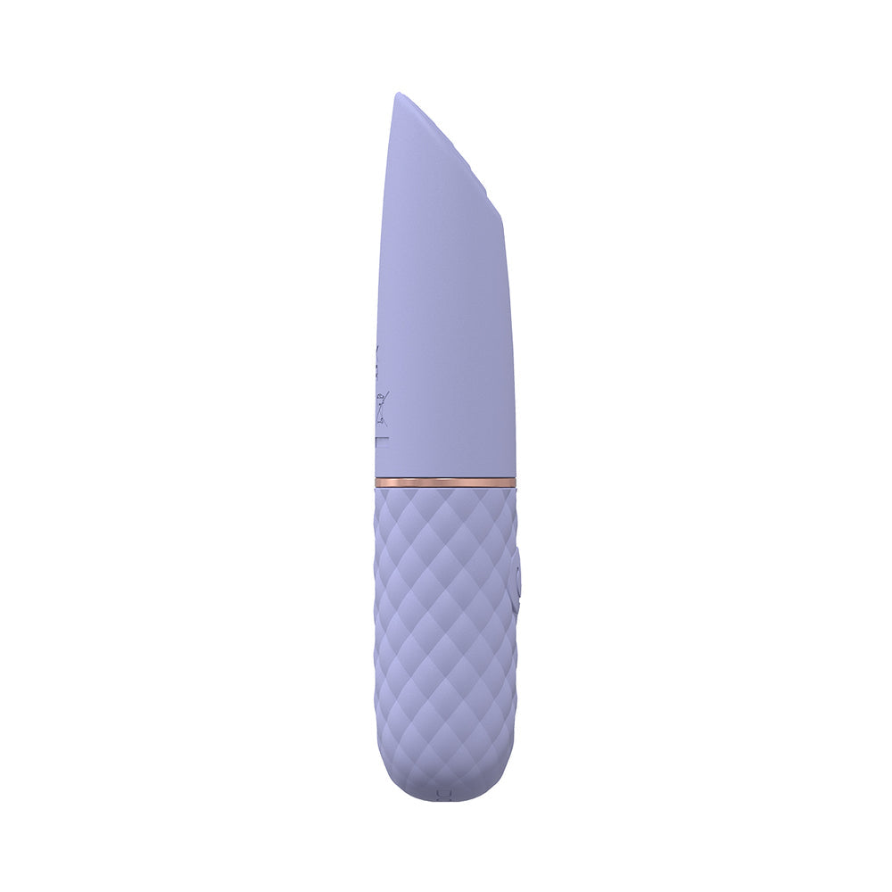 LoveLine Beso 10 Speed Vibrating Mini-Lipstick Silicone Rechargeable Waterproof Lavender