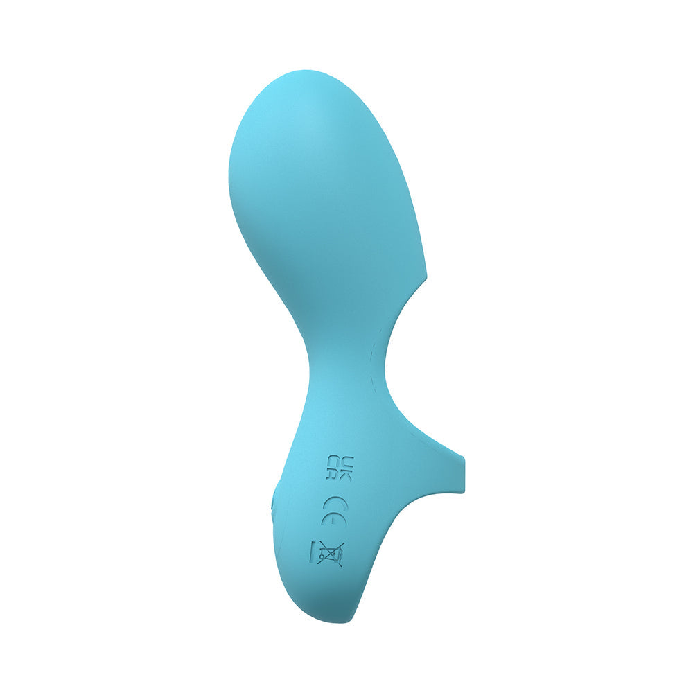 LoveLine Joy 10 Speed Finger Vibe Silicone Rechargeable Waterproof Blue