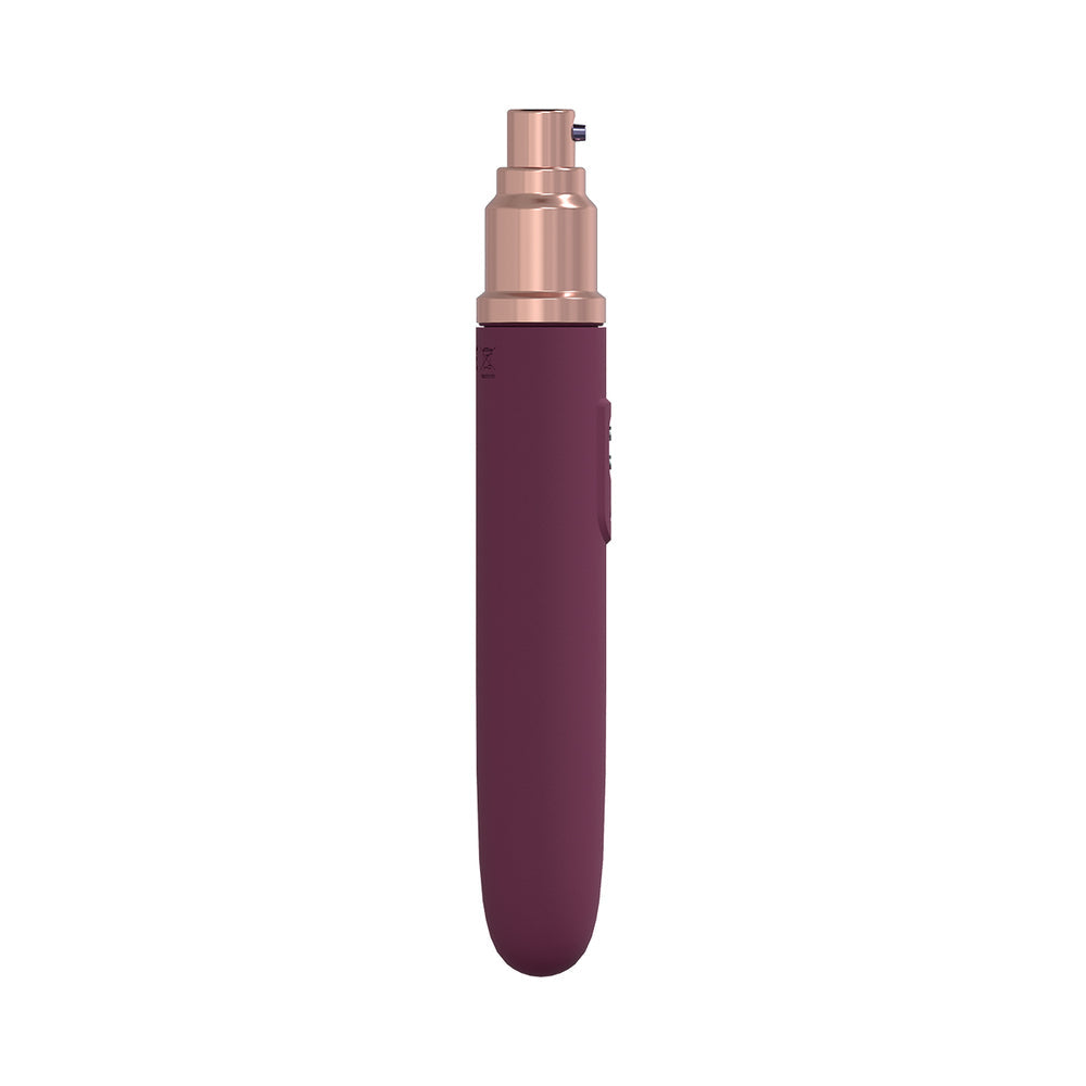 LoveLine The Traveler 10 Speed Travel Vibe Silicone Rechargeable Waterproof Burgundy