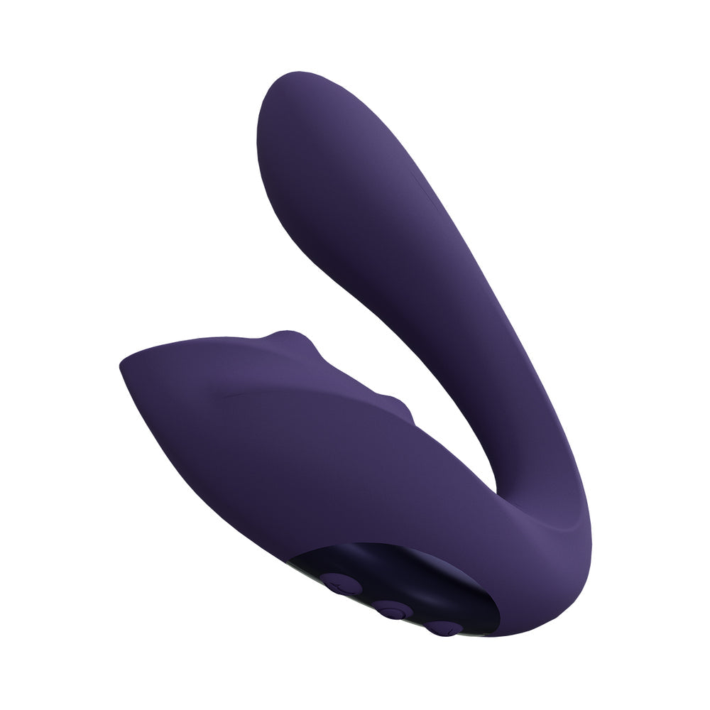 VIVE YUKI Rechargeable Dual Motor G-Spot Vibrator with Massaging Beads Purple