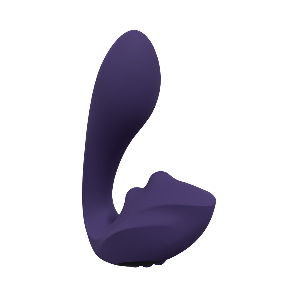 VIVE YUKI Rechargeable Dual Motor G-Spot Vibrator with Massaging Beads Purple