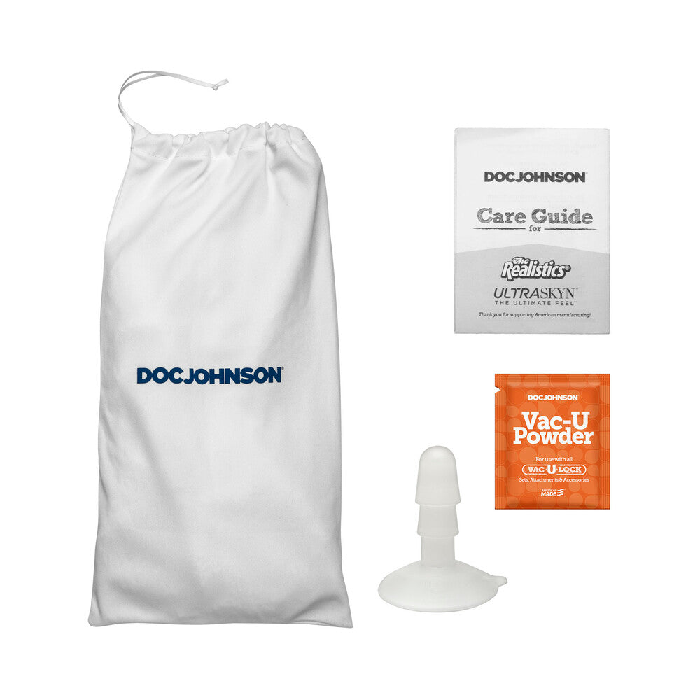 The Realistic Cock 5 in. ULTRASKYN Vac-U-Lock Dildo Chocolate