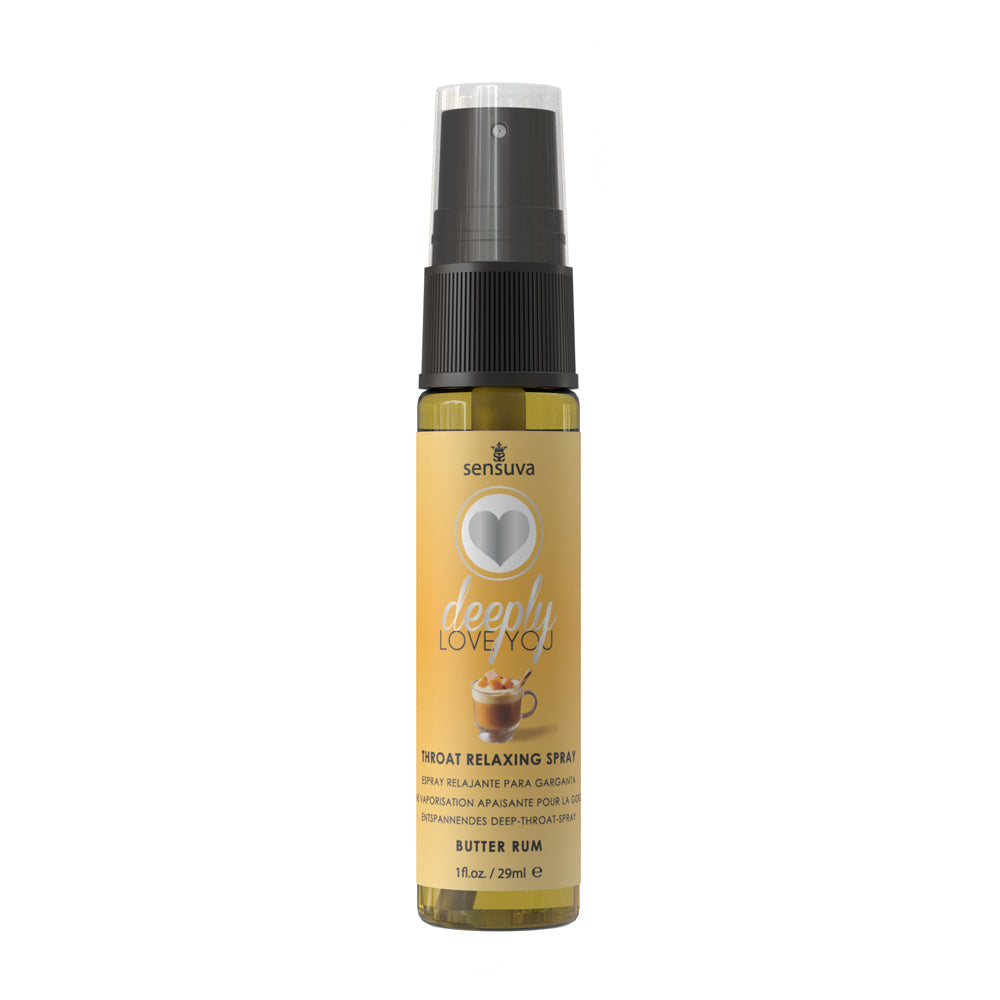 Sensuva Deeply Love You Throat Relaxing Spray Butter Rum 1 oz.