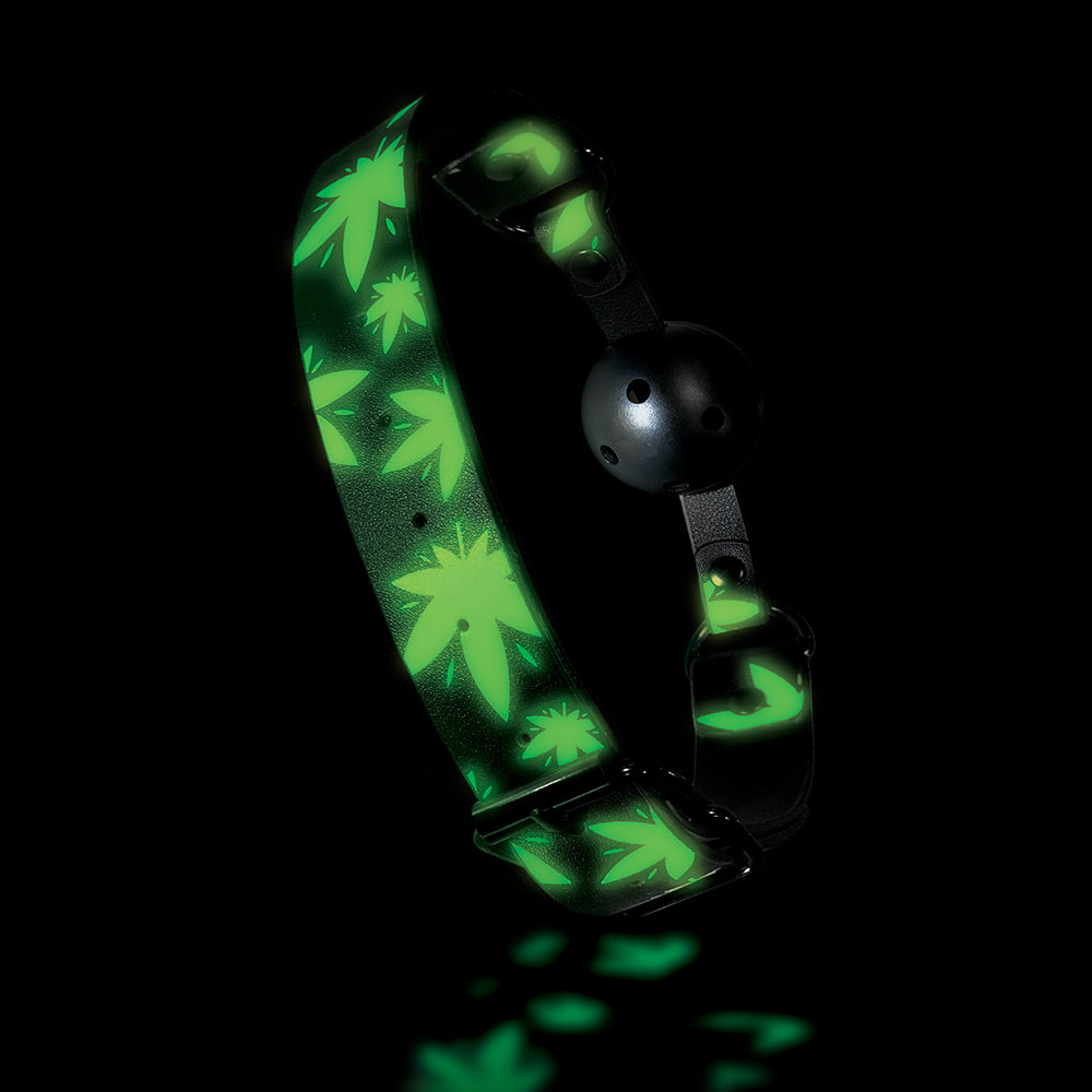 Stoner Vibes Chronic Collection Glow in the Dark Breathable Ball Gag
