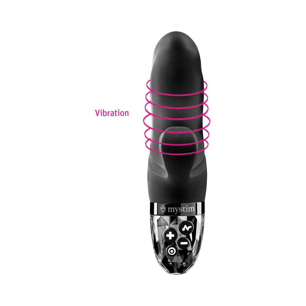 Mystim Hop Hop Bob eStim Vibrator Black