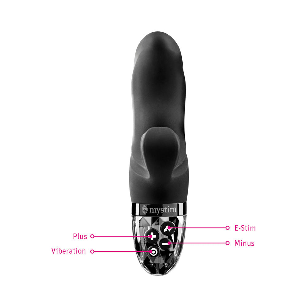 Mystim Hop Hop Bob eStim Vibrator Black