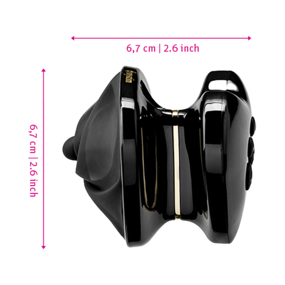 Mystim Heart's Desire eStim Lay On Vibrator Black