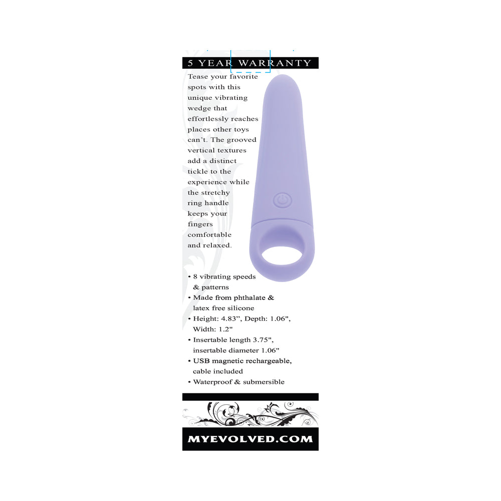 Evolved Tart Teaser Rechargeable Vibrating Vibe Silicone Purple