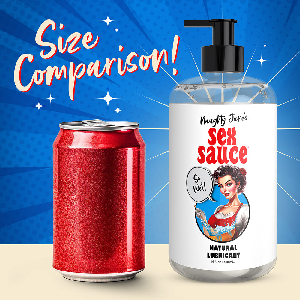 Naughty Jane's Sex Sauce Natural Lubricant 16 oz.