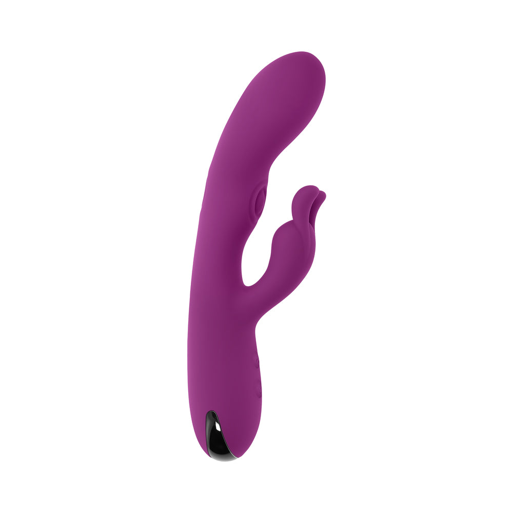 Playboy Busy Bunny Rechargeable Dual Stimulator Vibrator Silicone Wild Aster