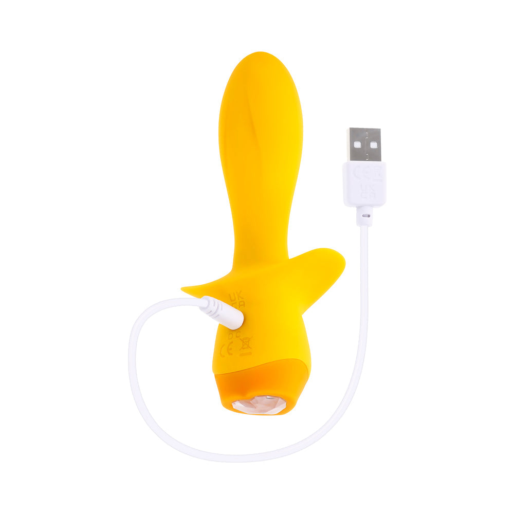 Selopa Mellow Yellow Rechargeable Vibrating Plug Silicone Yellow