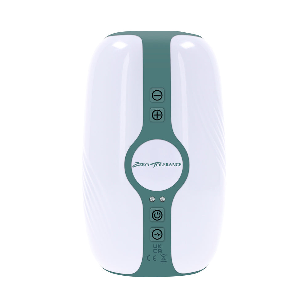 Zero Tolerance Touchdown Rechargeable Vibrating Tightening Stroker Silicone White