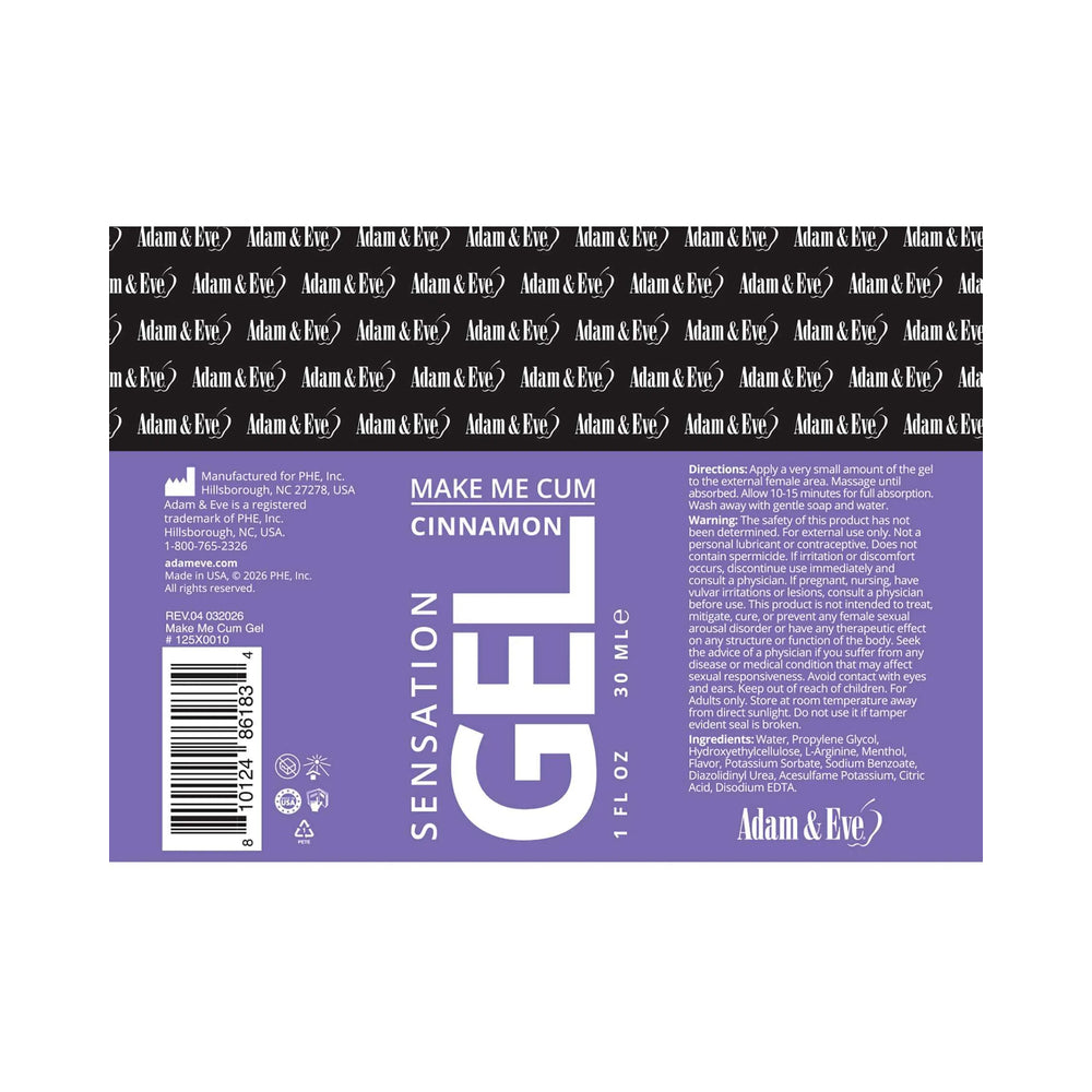 Adam & Eve Make Me Cum Clit Sensitizer Gel 1 oz.