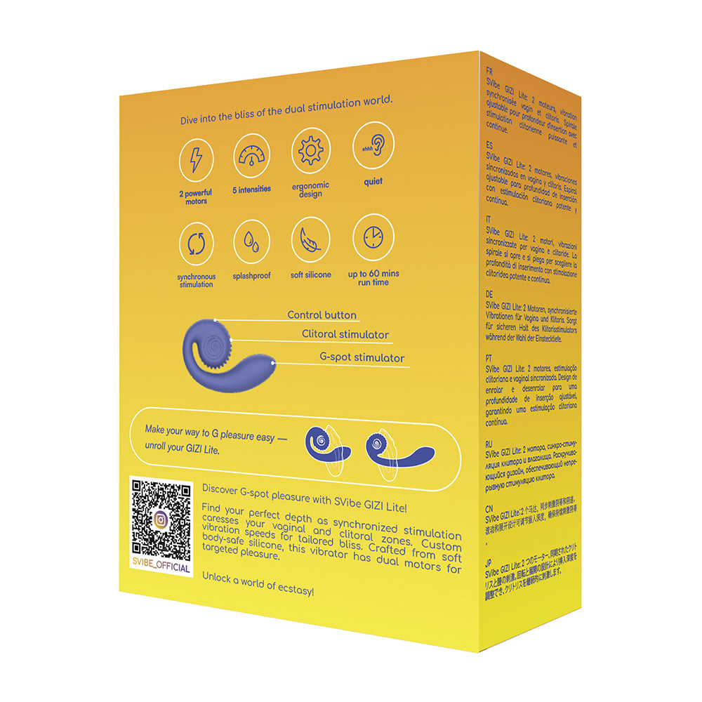 SVibe Snail Gizi Lite Vibrator Juicy Blueberry