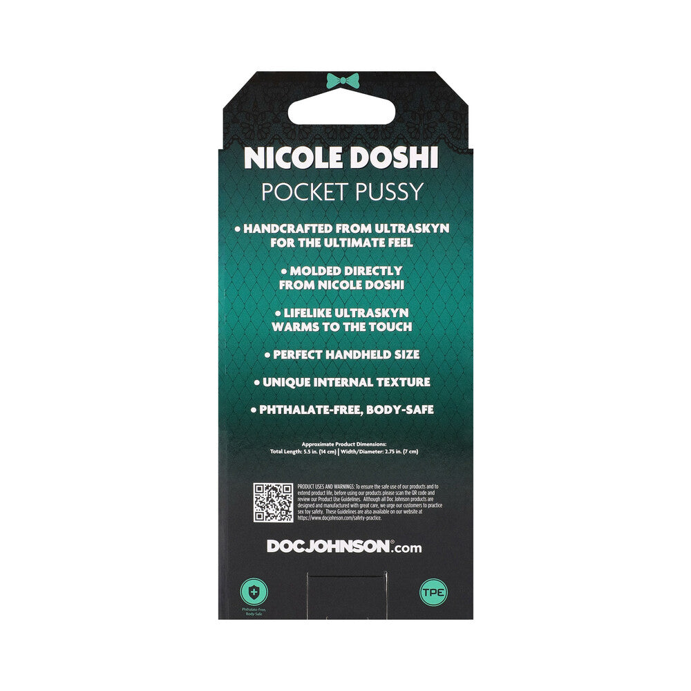 Signature Strokers Nicole Doshi ULTRASKYN Pocket Pussy Vanilla